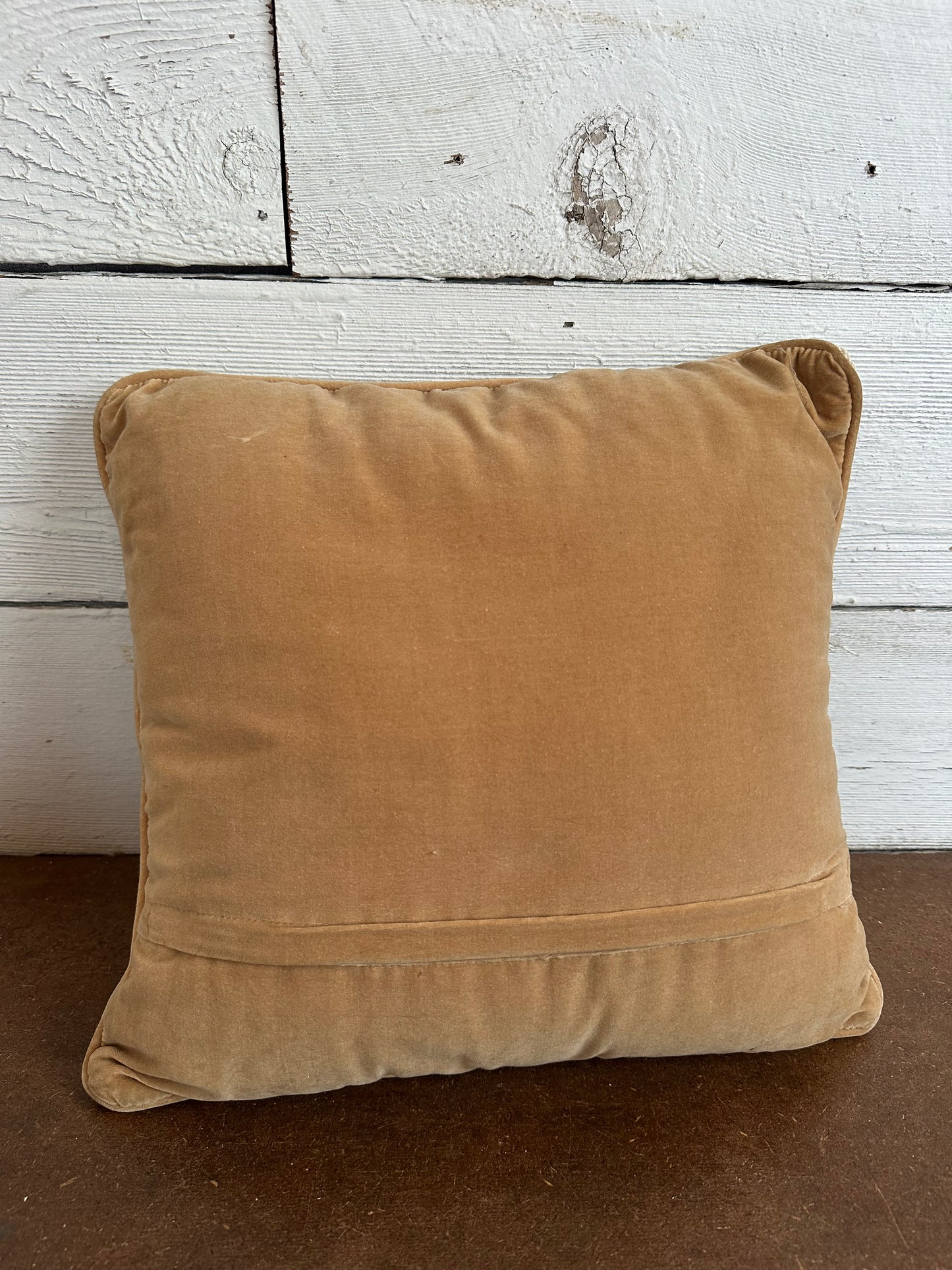 Vtg Cross Stitch Pillow