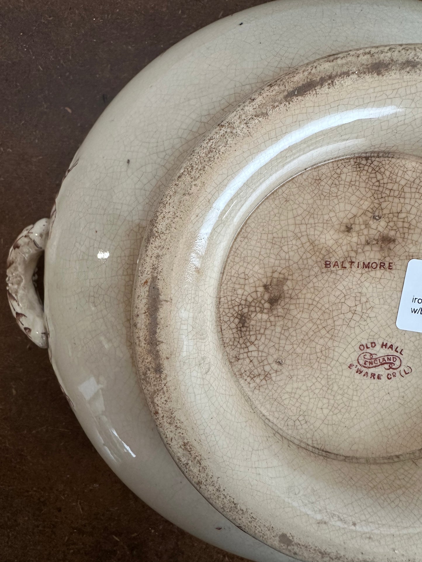 Ironstone Tureen (Floral Pattern)