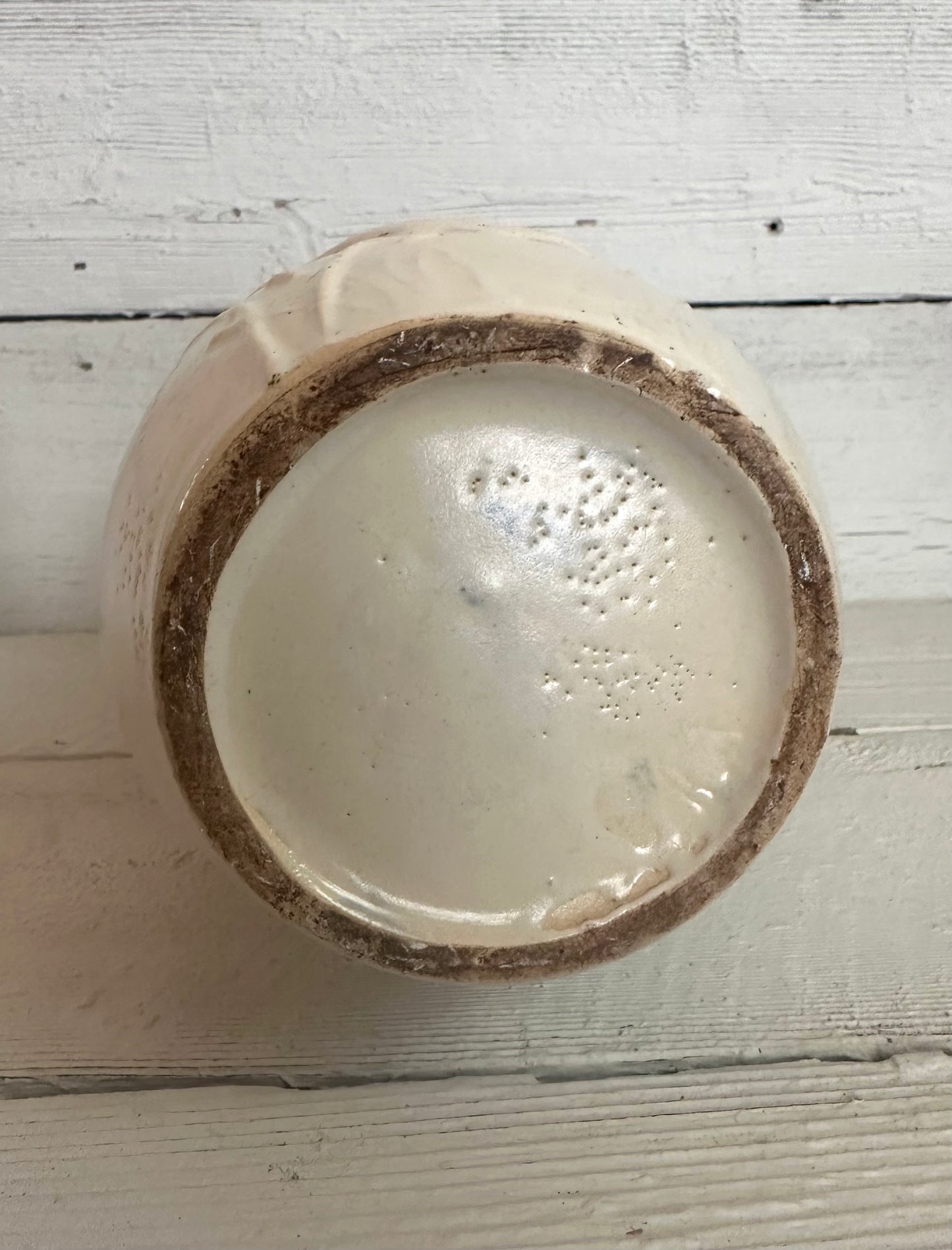 Stoneware Pitcher with Goose