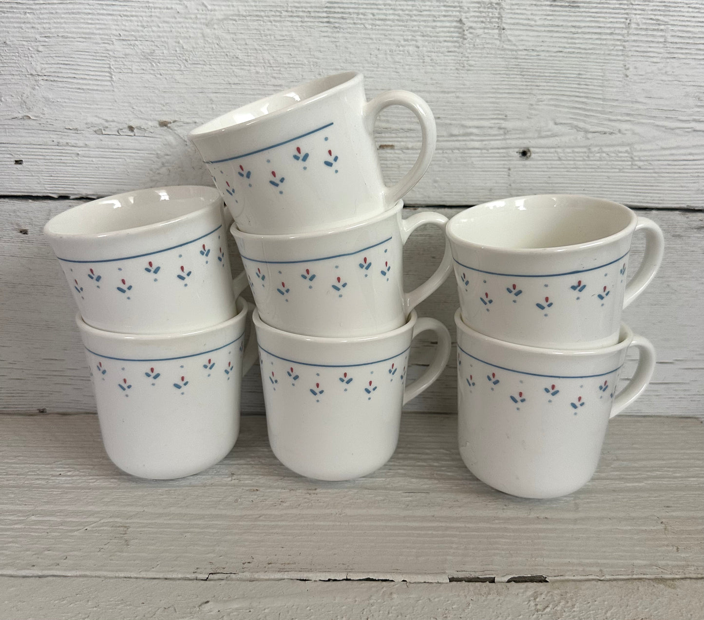 Mug with Floral Trim