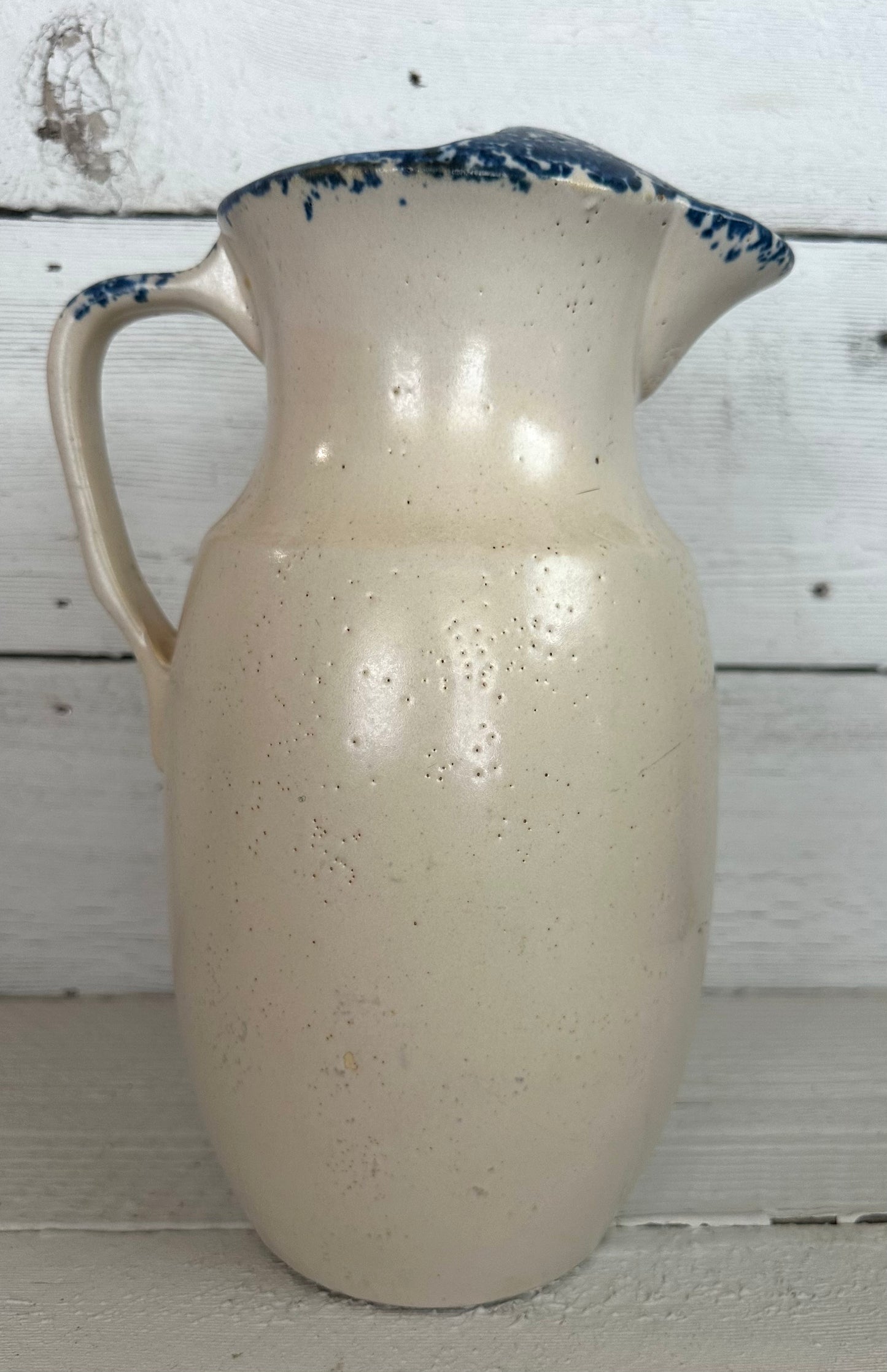 Stoneware Pitcher with Goose