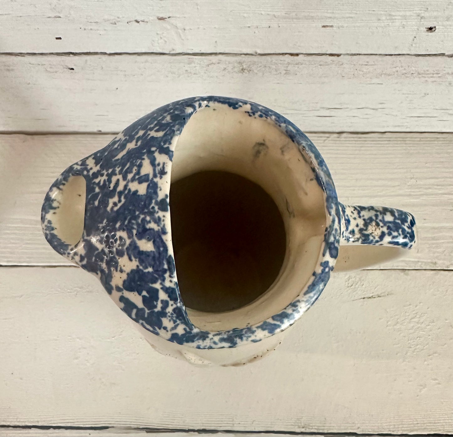 Stoneware Pitcher with Goose