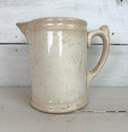 Stained Ironstone Milk Pitcher