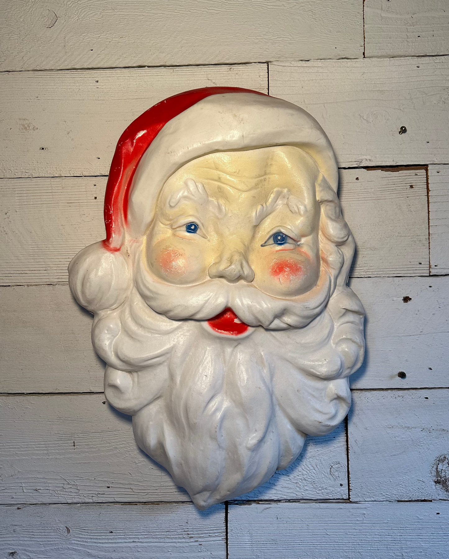Vintage Santa Face Blow Mold