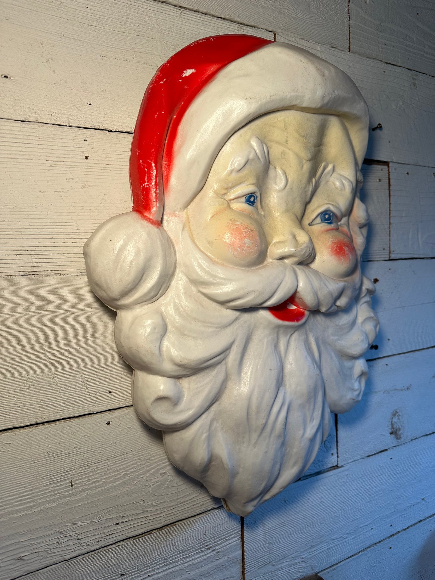 Vintage Santa Face Blow Mold